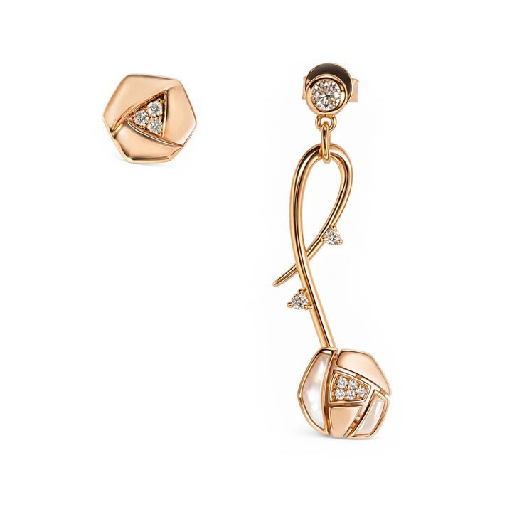 Flourishan "Whispering Garden" Earrings - 14k Rose Gold Vermeil #13141
