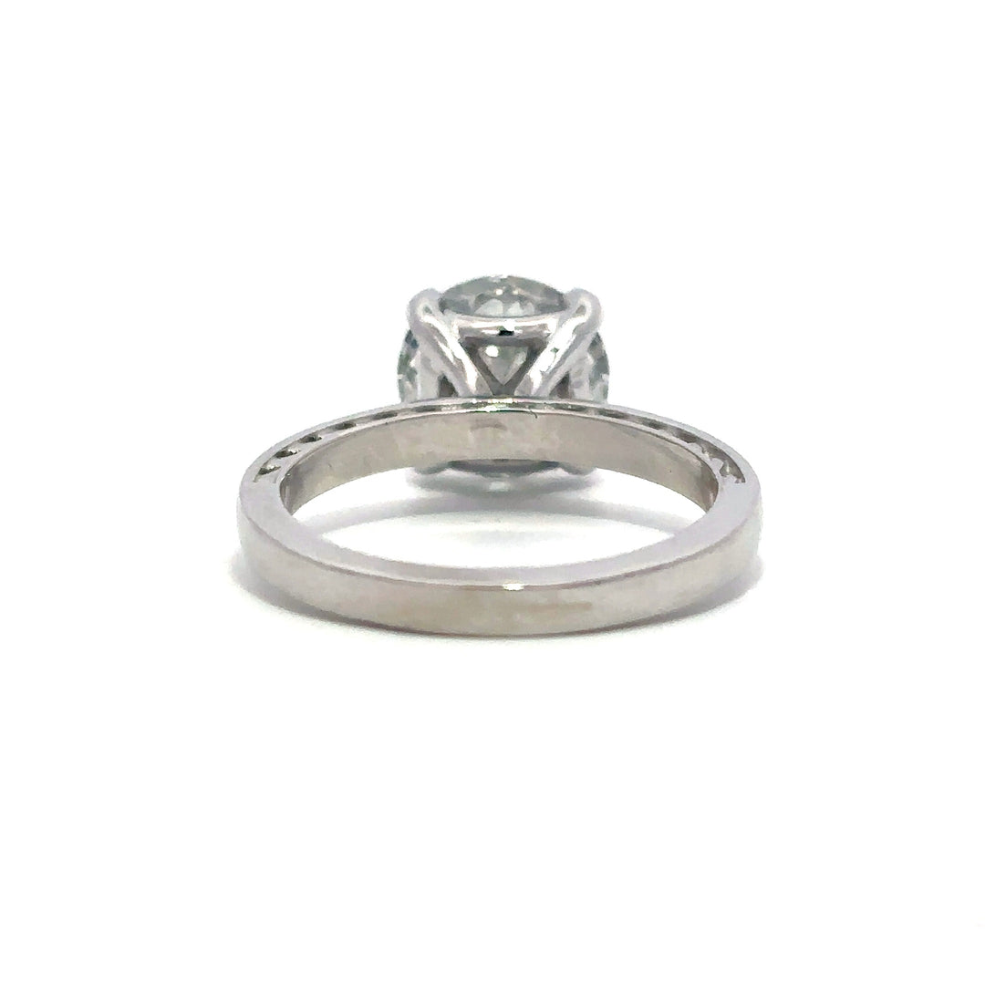 Statement Collection (Round) - 14k White Gold 3.22ct #13239