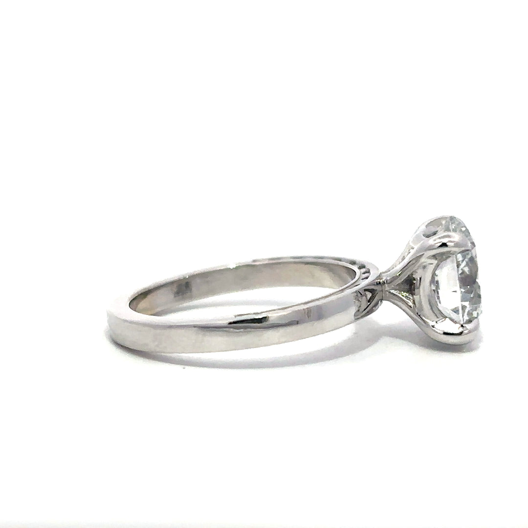 Statement Collection (Round) - 14k White Gold 3.22ct #13239