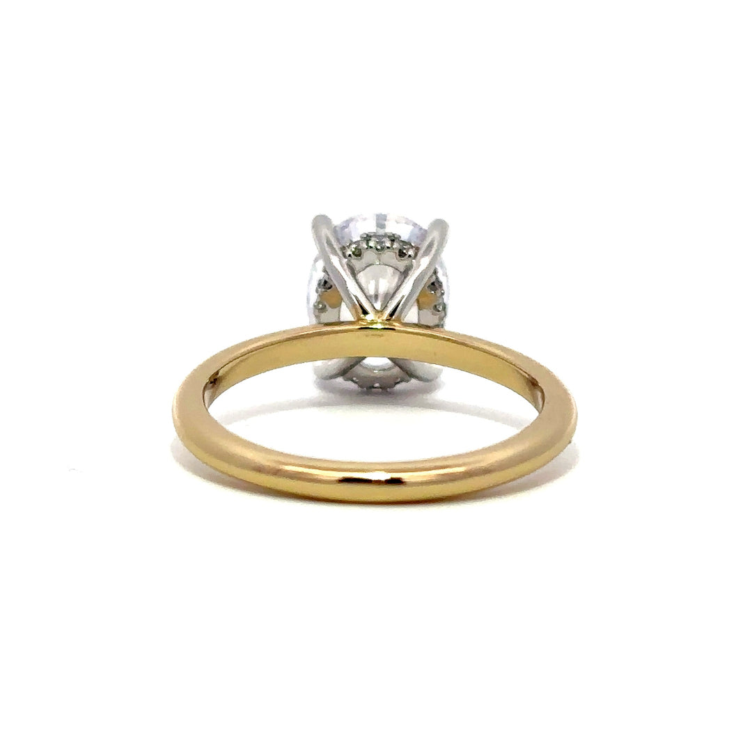 Hidden Halo Ring - Four Prong Setting #13261 - Vena Nova | Calgary