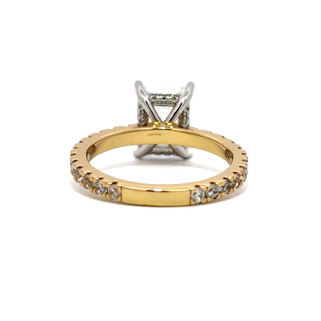French Pavé Ring - Hidden Halo Setting #13263 - Vena Nova | Calgary