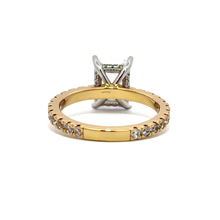 French Pavé Ring - Hidden Halo Setting #13263 - Vena Nova | Calgary