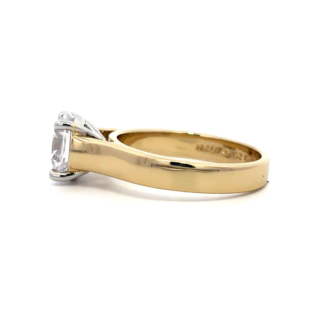 Wide Band Ring - Solitaire Setting #13264