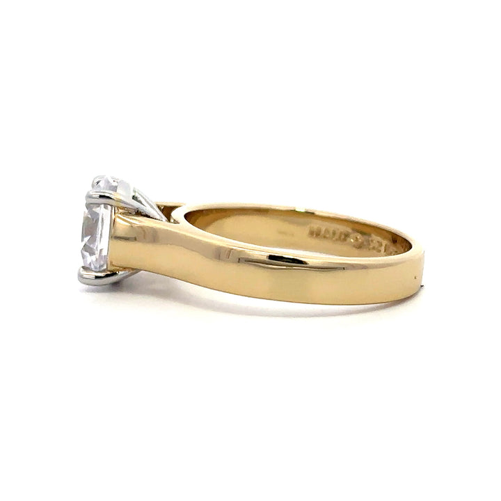 Wide Band Ring - Solitaire Setting #13264