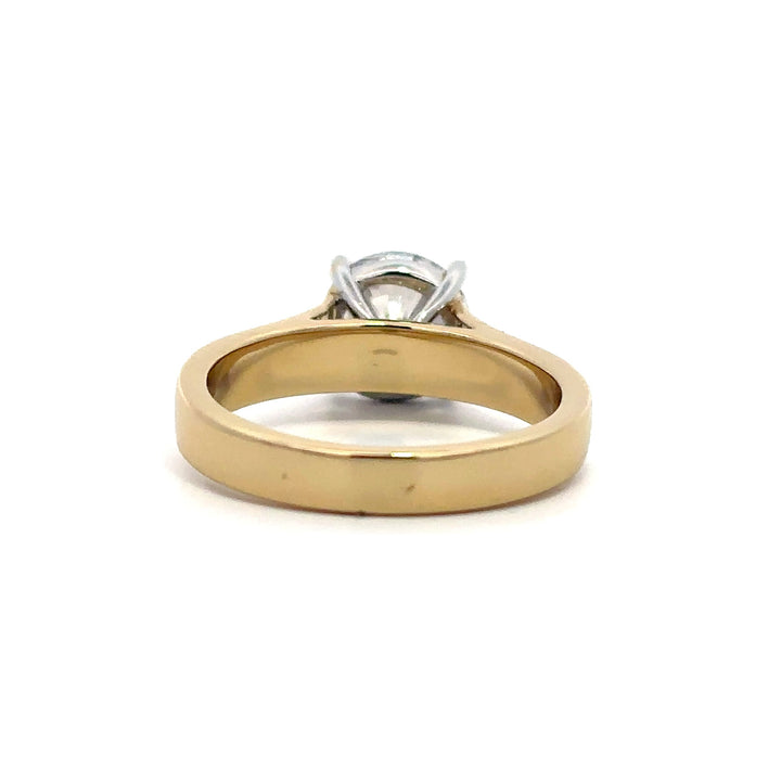 Wide Band Ring - Solitaire Setting #13264