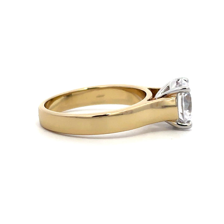 Wide Band Ring - Solitaire Setting #13264