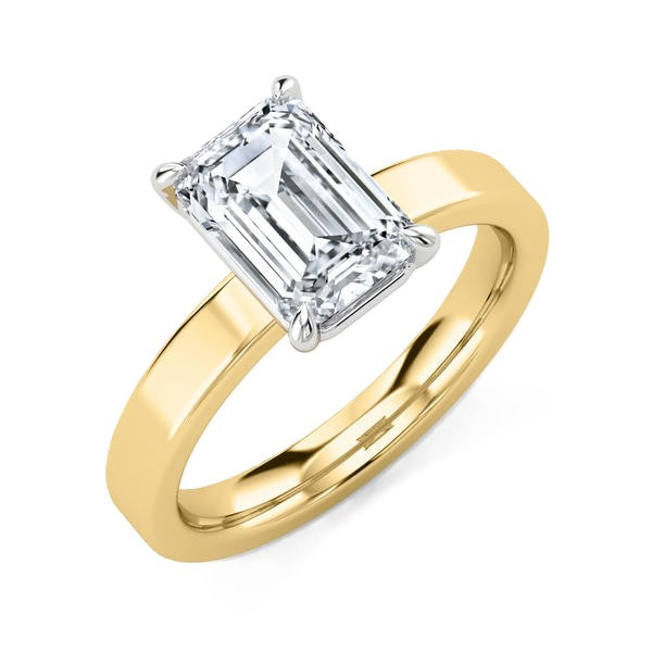 Wide Band Ring - Solitaire Setting #13266