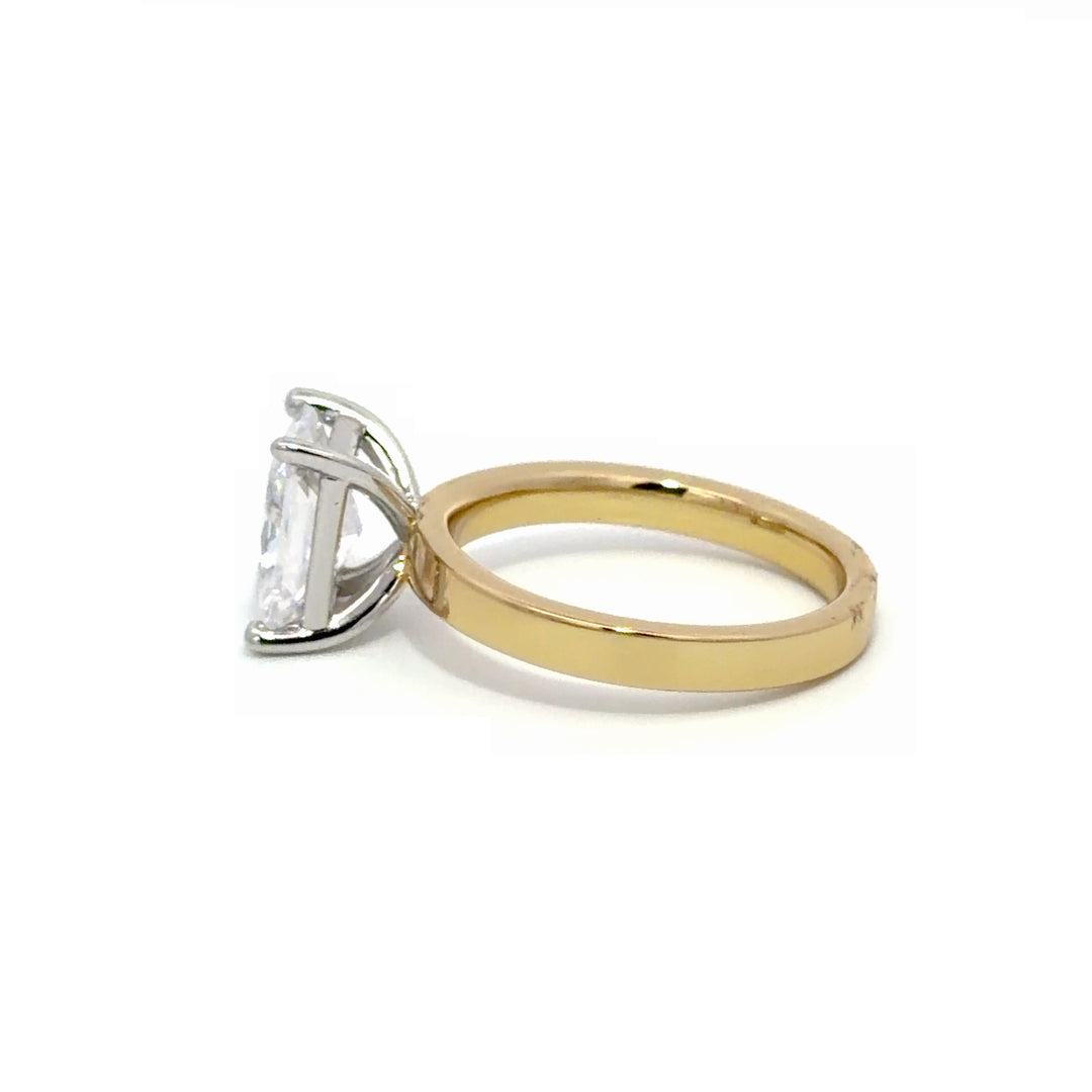Wide Band Ring - Solitaire Setting #13266 - Vena Nova | Calgary