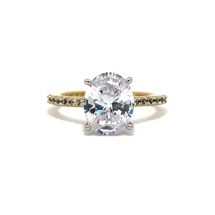 Hidden Halo Ring - Pavé Side Diamonds #13269 - Vena Nova | Calgary