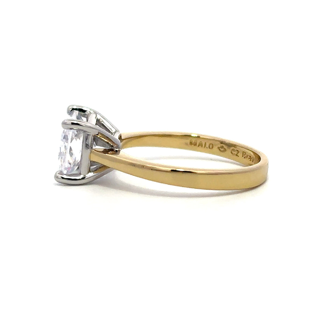 Solitaire Ring - East West Setting #13270 - Vena Nova | Calgary
