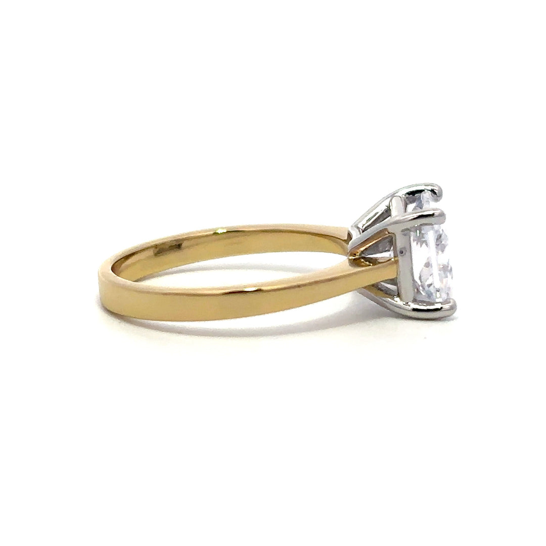 Solitaire Ring - East West Setting #13270 - Vena Nova | Calgary