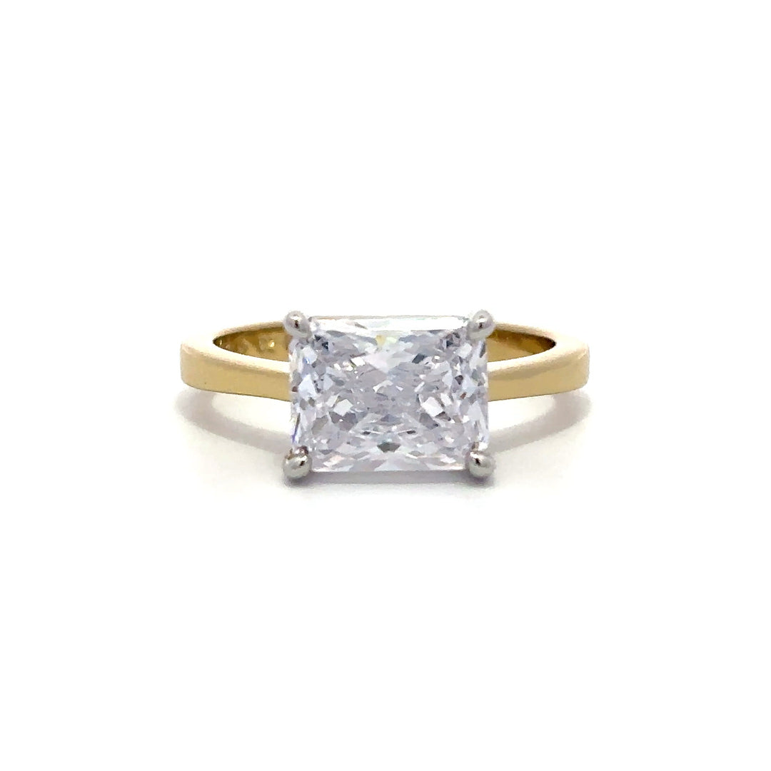Solitaire Ring - East West Setting #13270 - Vena Nova | Calgary