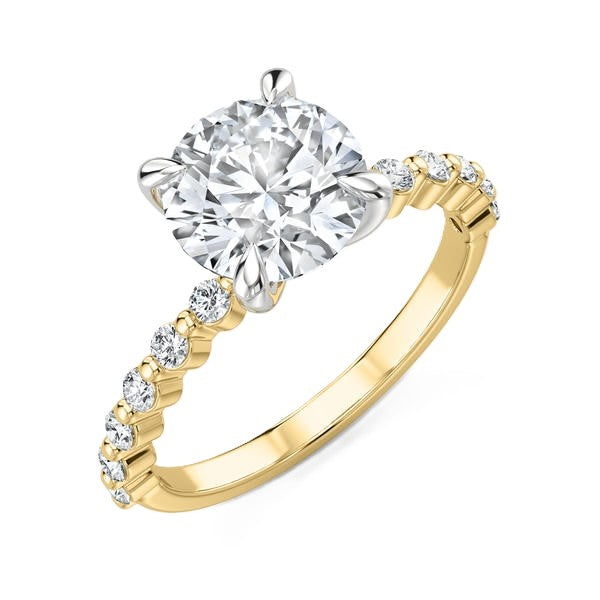 Bubble Band Ring - Four Prong Claw Setting #13271