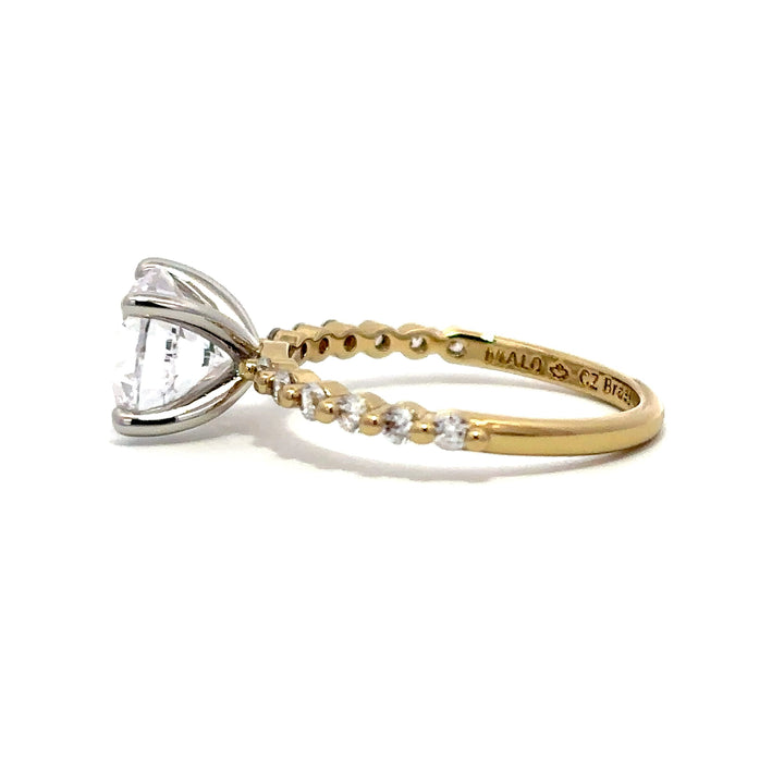 Bubble Band Ring - Four Prong Claw Setting #13271