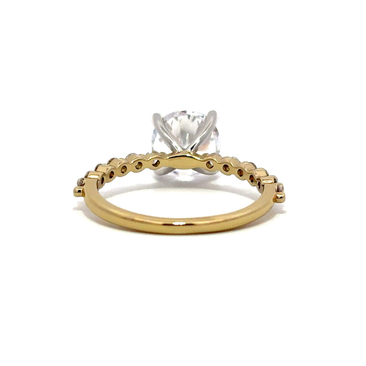 Bubble Band Ring - Four Prong Claw Setting #13271