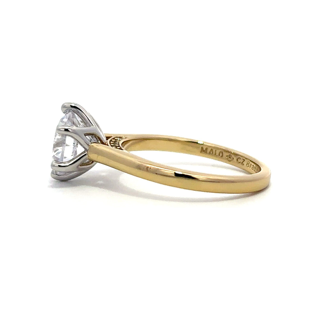 Bridge Diamond Ring - Six Prong Setting #13272
