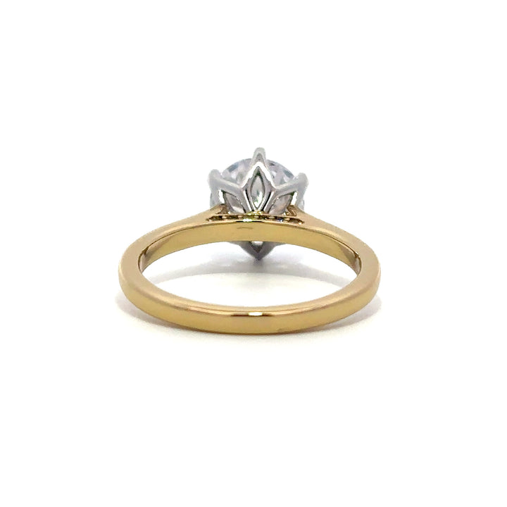 Bridge Diamond Ring - Six Prong Setting #13272