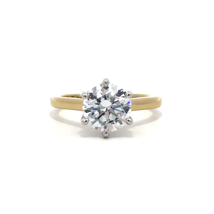 Bridge Diamond Ring - Six Prong Setting #13272