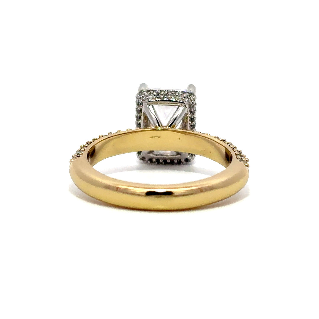 Hidden Halo Ring - Pavé Side Diamonds #13273 - Vena Nova | Calgary