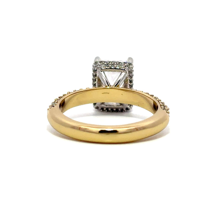 Hidden Halo Ring - Pavé Side Diamonds #13273 - Vena Nova | Calgary