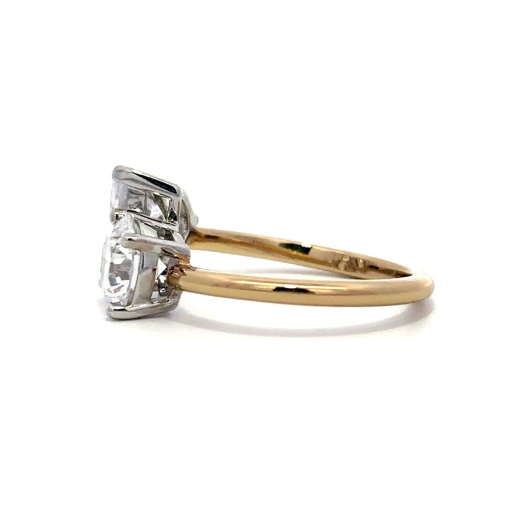 Solitaire Ring - Toi Et Moi Setting #13275