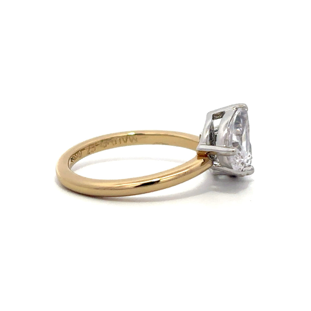 Solitaire Ring - Toi Et Moi Setting #13275