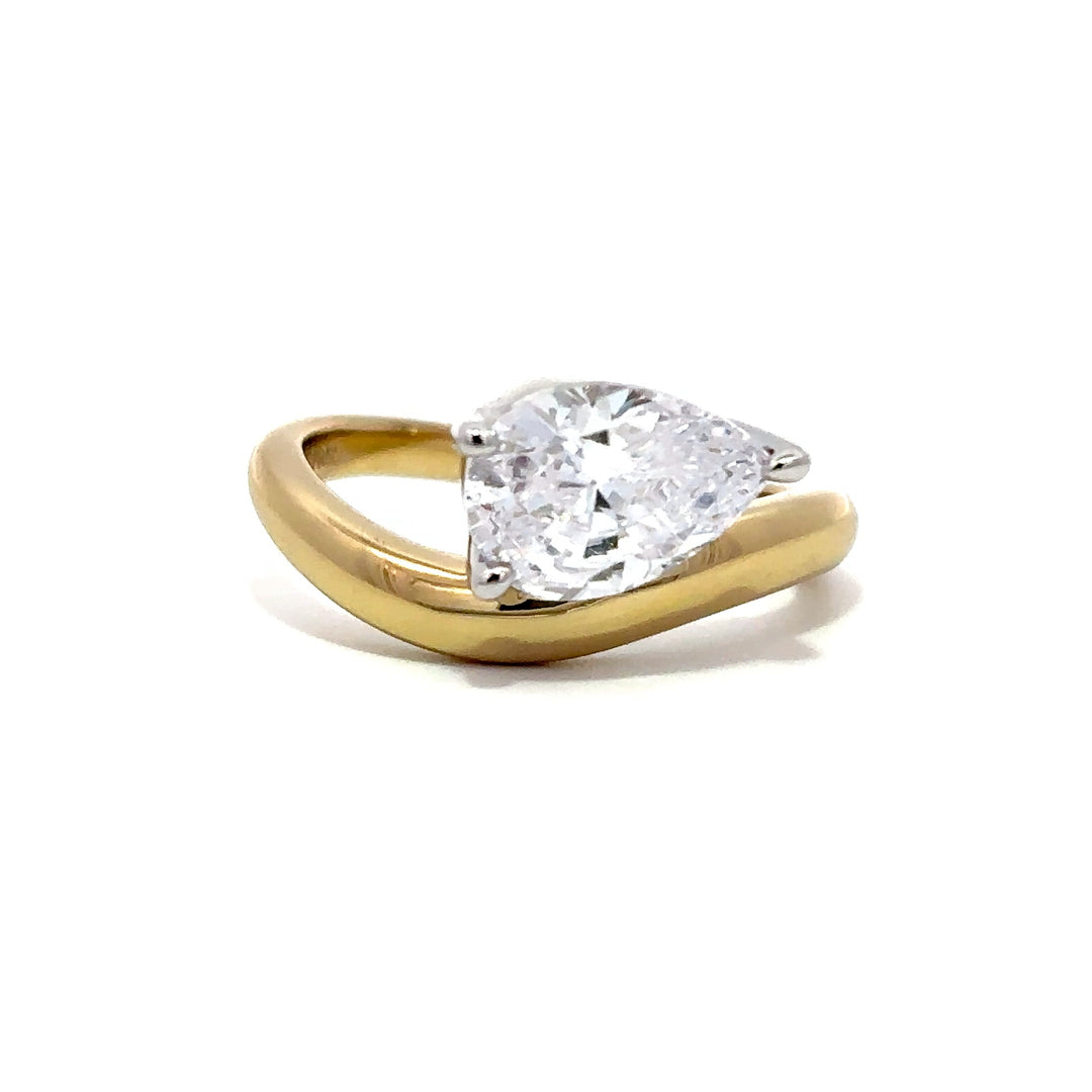Solitaire Ring - East West Setting #13276 - Vena Nova | Calgary