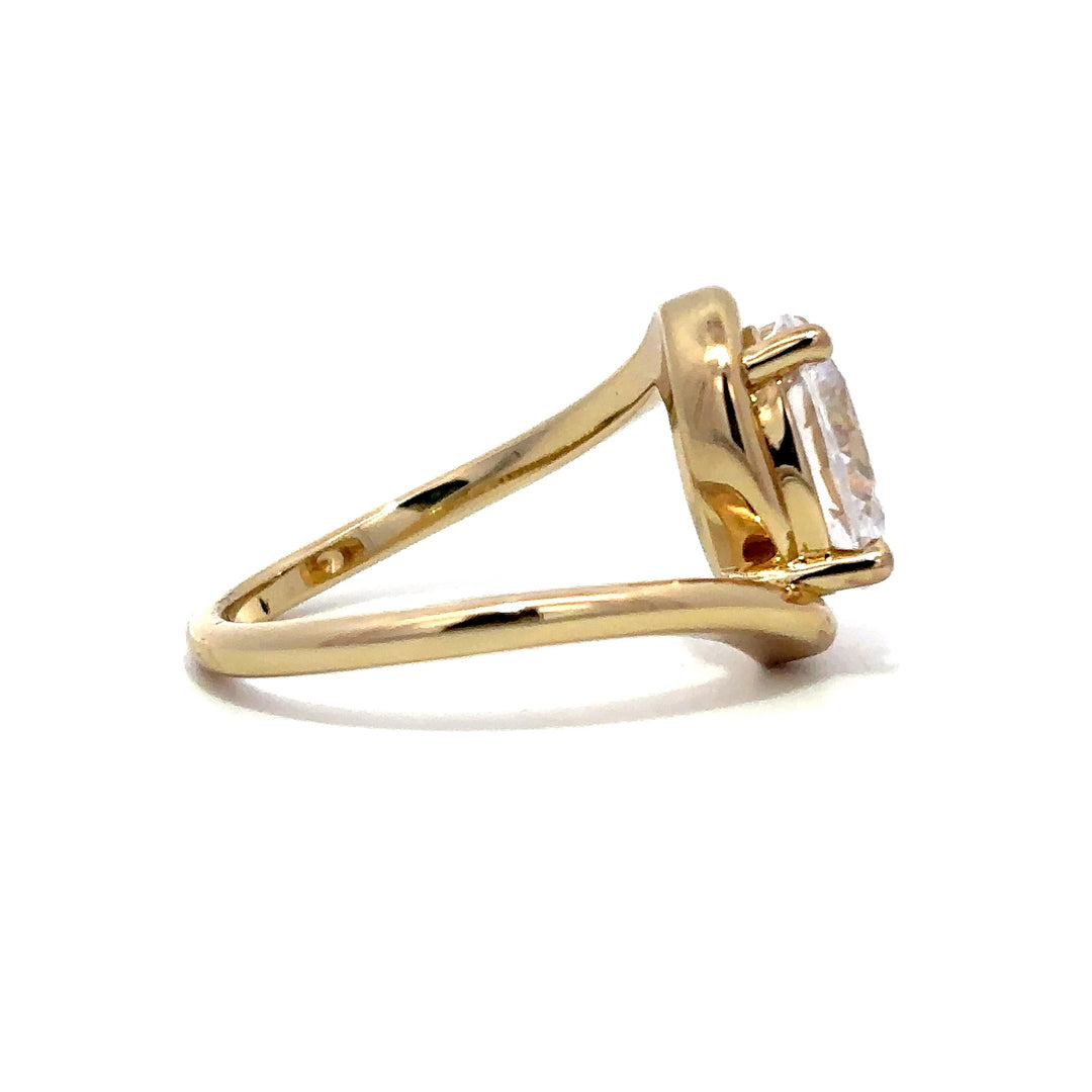 Bypass Ring - Solitaire Setting #13277 - Vena Nova | Calgary