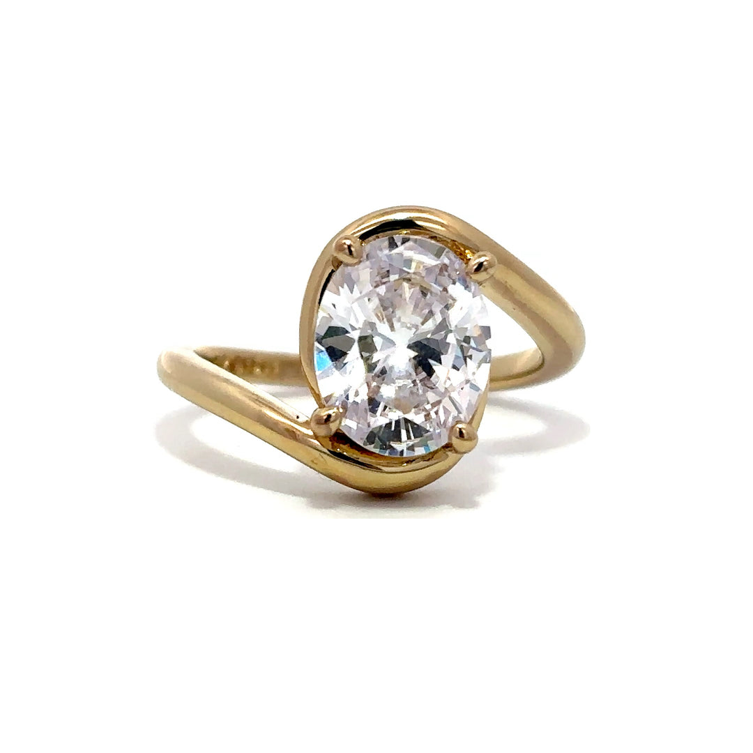 Bypass Ring - Solitaire Setting #13277 - Vena Nova | Calgary