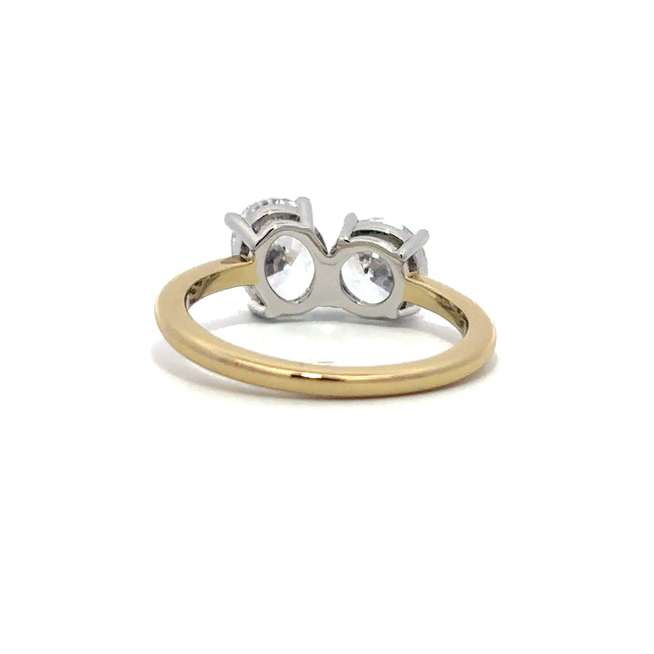 Solitaire Ring - Toi Et Moi Setting #13281