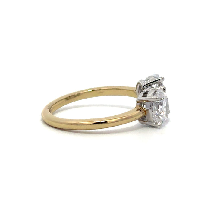 Solitaire Ring - Toi Et Moi Setting #13281