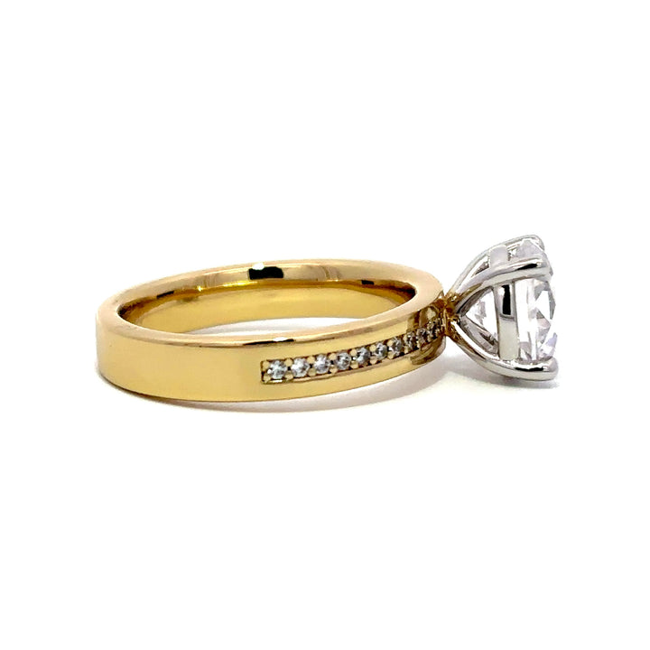 Wide Band Ring - Channel Setting #13282