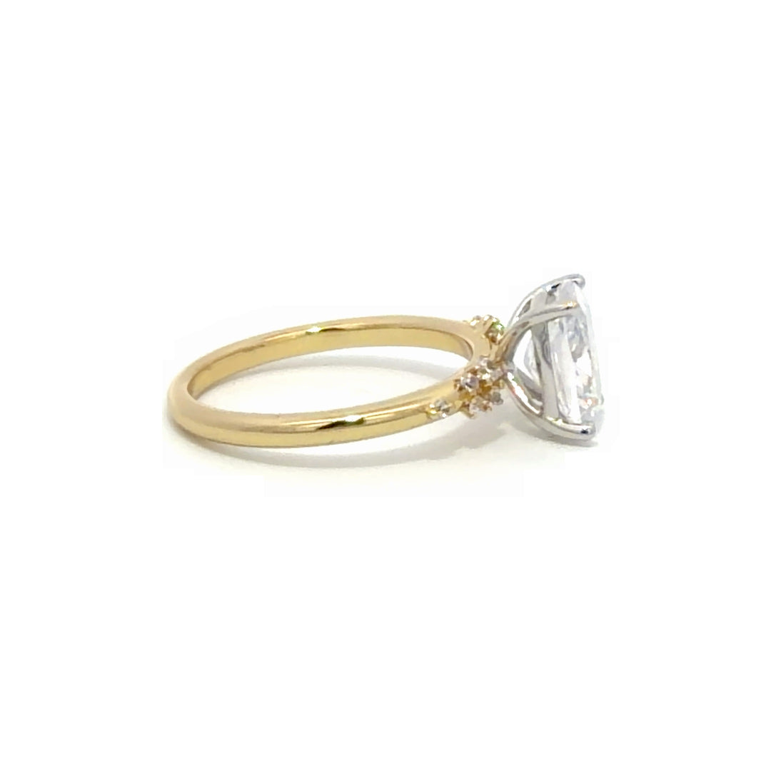 Pavé Ring - Floral Band Setting #13283 - Vena Nova | Calgary