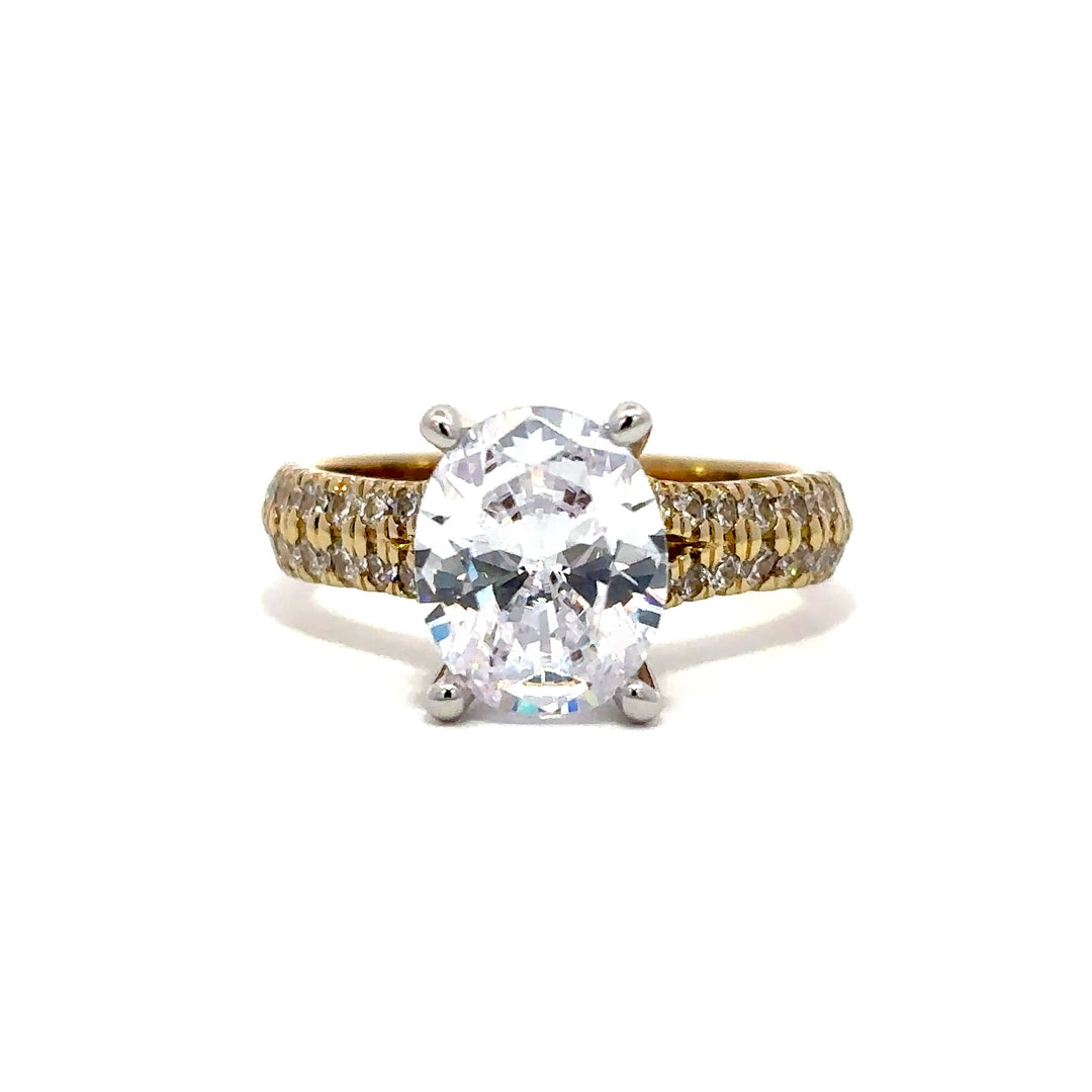 Split Shank Ring - Hidden Halo Setting #13285 - Vena Nova | Calgary