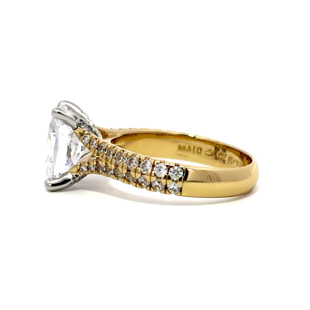 Split Shank Ring - Hidden Halo Setting #13285 - Vena Nova | Calgary