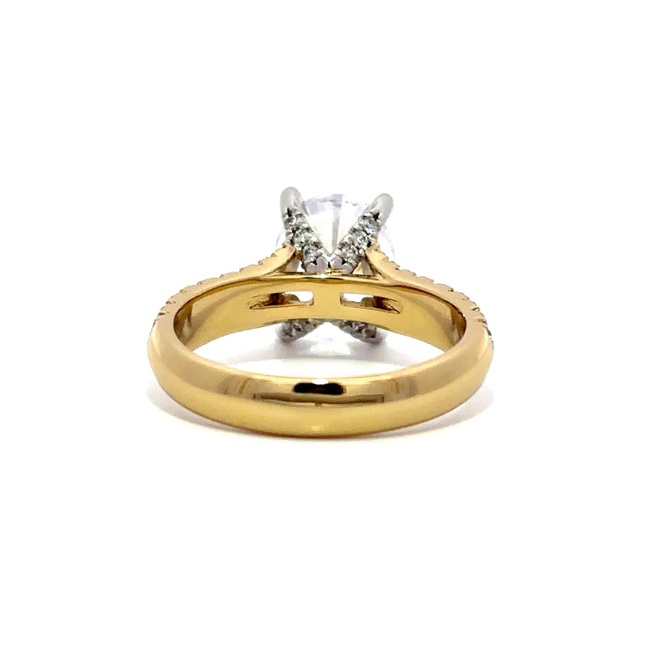 Split Shank Ring - Hidden Halo Setting #13285 - Vena Nova | Calgary