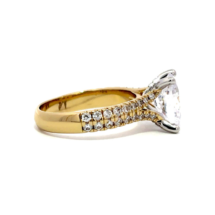 Split Shank Ring - Hidden Halo Setting #13285 - Vena Nova | Calgary