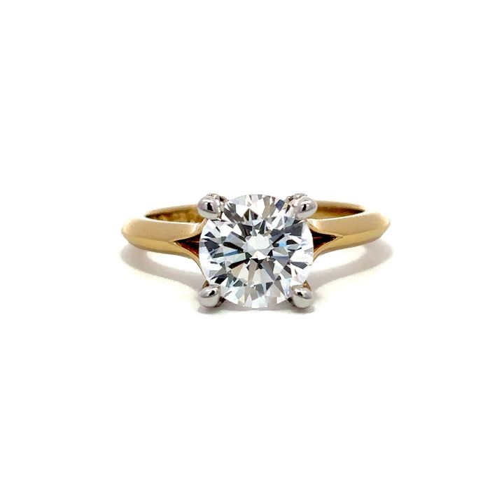 Hidden Halo Ring - Split Shank Setting #13288