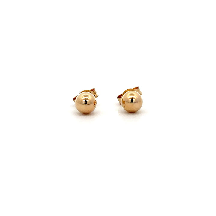 Ball Stud Earrings - 14k Yellow Gold