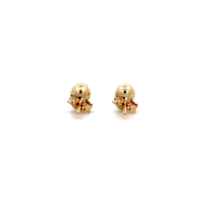 Ball Stud Earrings - 14k Yellow Gold