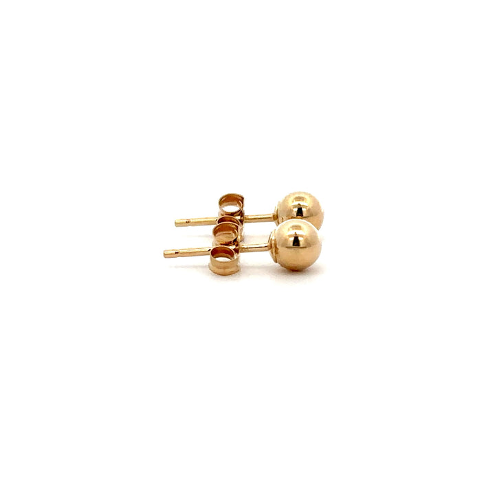 Ball Stud Earrings - 14k Yellow Gold