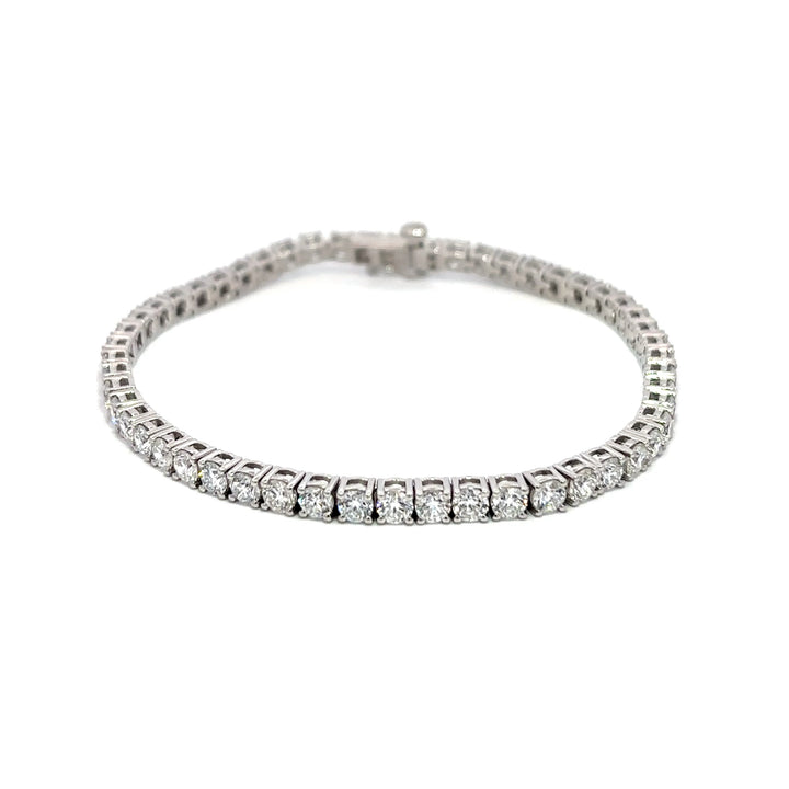 Platinum Infused Sterling Sliver - Tennis Bracelet 7.00ctw #13337