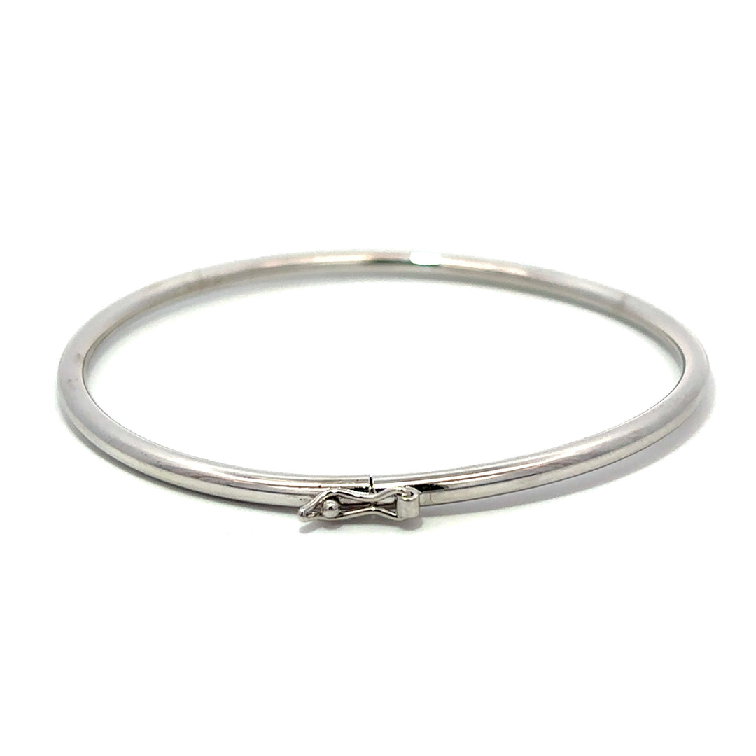 Sterling Silver with Rhodium - Bangle #13366