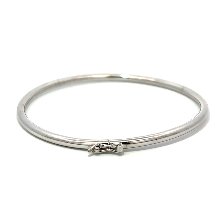 Sterling Silver with Rhodium - Bangle #13366