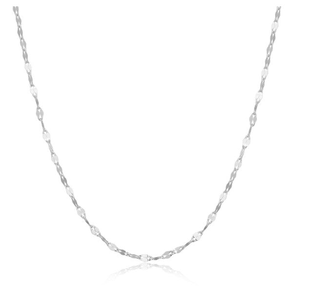 Sterling Silver with Rhodium - Chain Necklace #13370