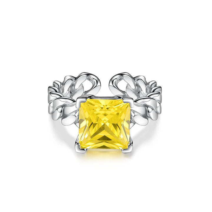 Flourishan "Sugar Box" Ring - 14k White Gold Vermeil #13124