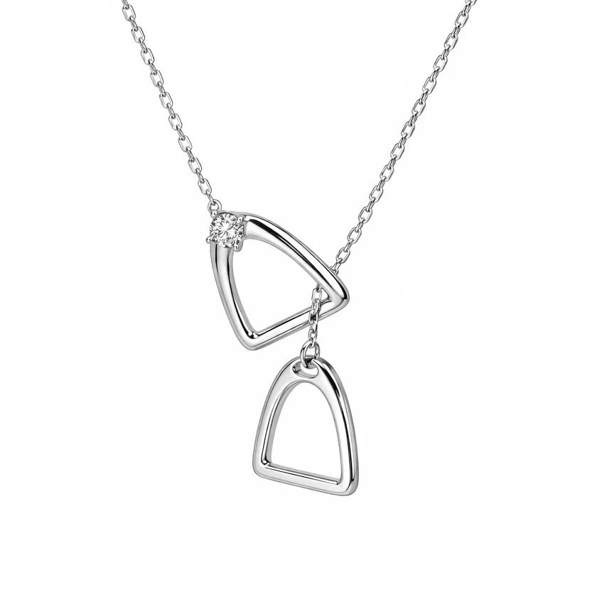 Flourishan "Lucky Hoof" Necklace - 14k White Gold Vermeil #13131