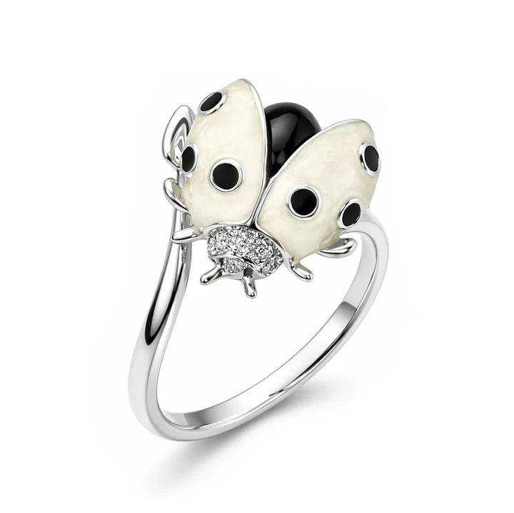 Flourishan "Whispering Garden" Ring - 14k White Gold Vermeil #13137