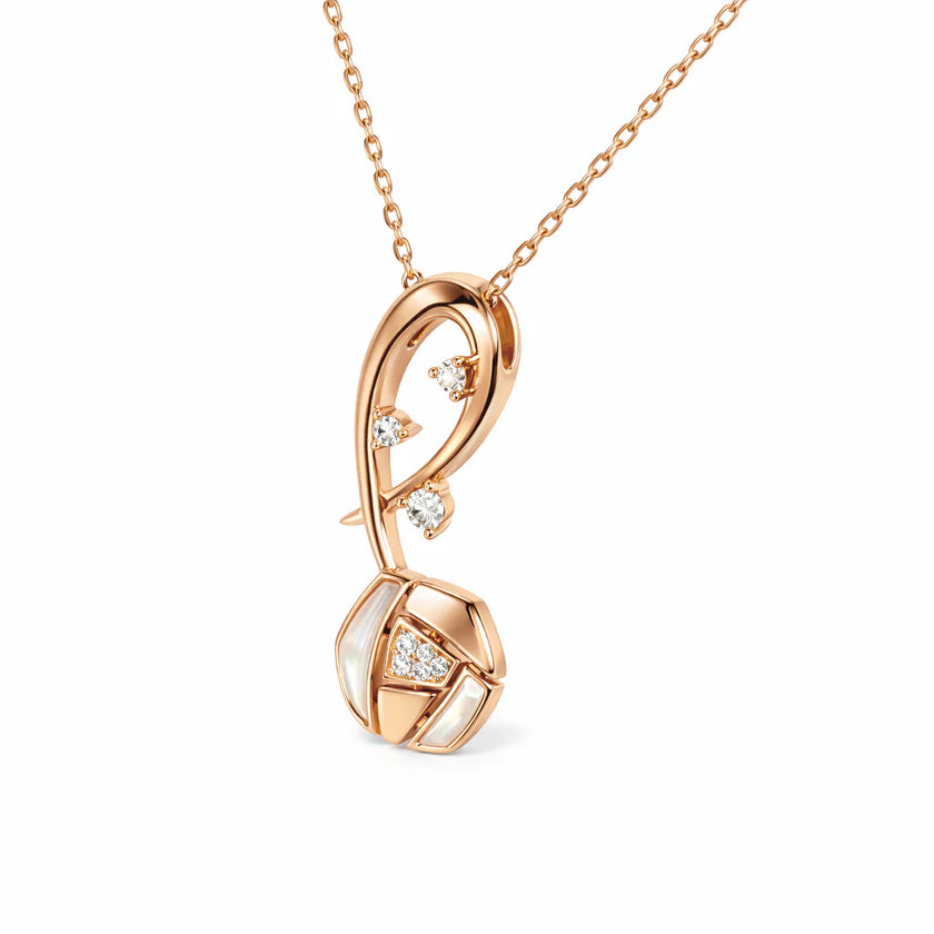 Flourishan "Whispering Garden" Necklace - 14k Rose Gold Vermeil #13140