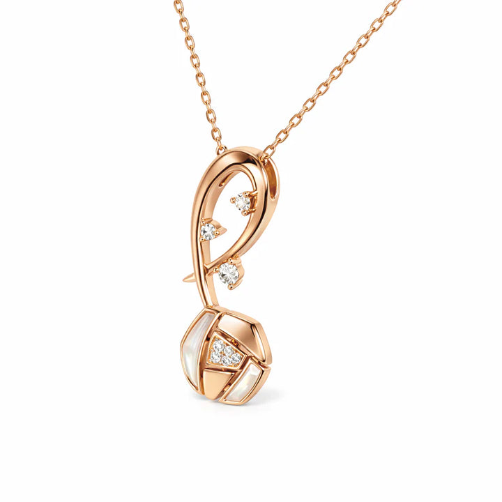 Flourishan "Whispering Garden" Necklace - 14k Rose Gold Vermeil #13140